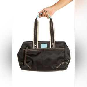 VTG COACH Hamptons satin TOTE BAG